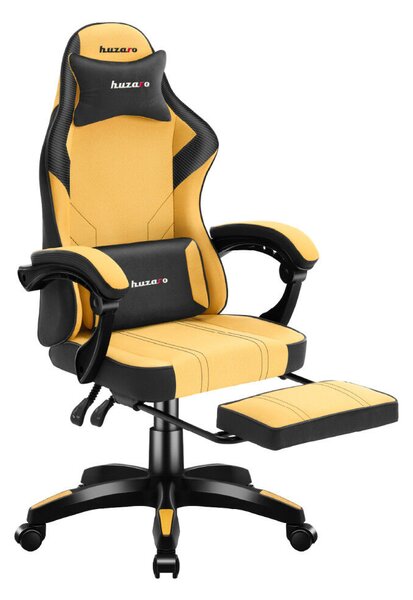Gamer szék Space lábtartóval Yellow