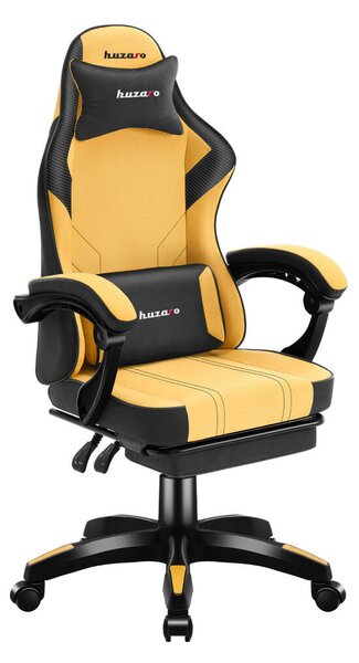 Gamer szék Space lábtartóval Yellow
