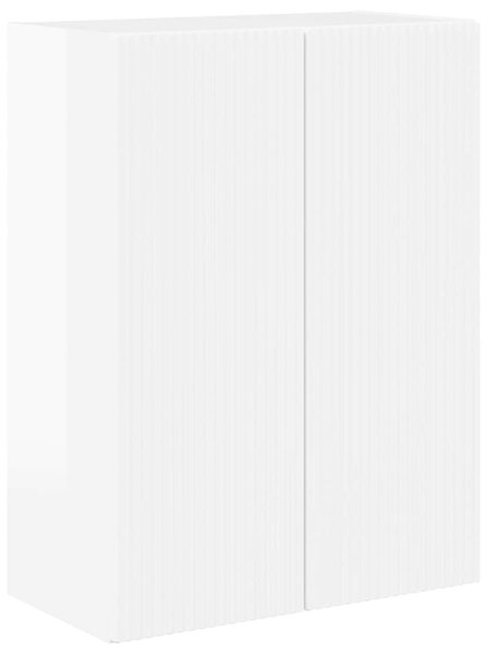 VidaXL TV Fali Szekrény Magas Fényű Fehér 59,5 x 31 x 80 cm Faanyag