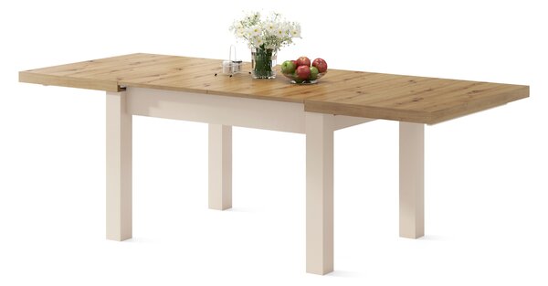Mazzoni ROYAL Artisan Tölgy/Bézs (Pezsgő) - 270 cm-es NYITHATÓ ASZTAL!