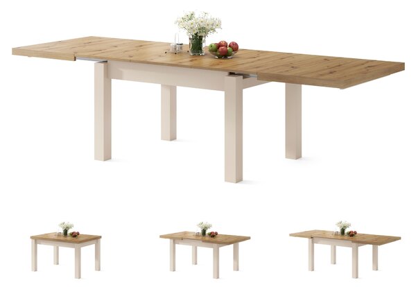 Mazzoni ROYAL Artisan Tölgy/Bézs (Pezsgő) - 270 cm-es NYITHATÓ ASZTAL!