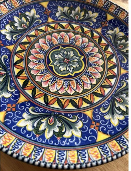 Szicília témájú tányér 26 cm x 26 cm x 3 cm
