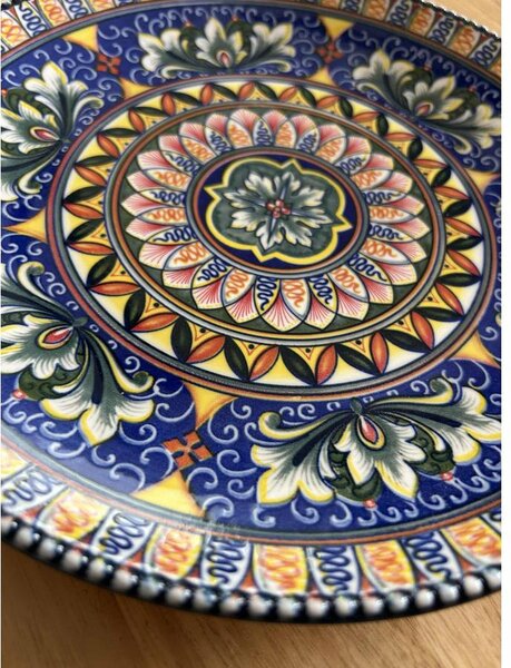 Szicília témájú tányér 26 cm x 26 cm x 3 cm