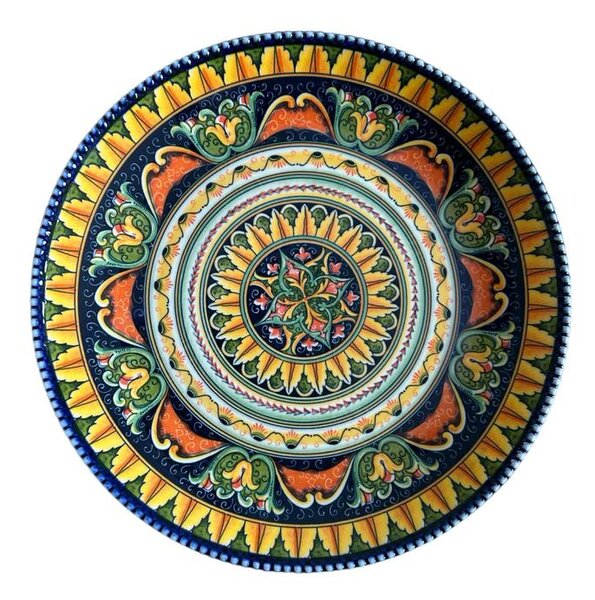Szicília témájú tányér, 26 cm x 26 cm x 3 cm