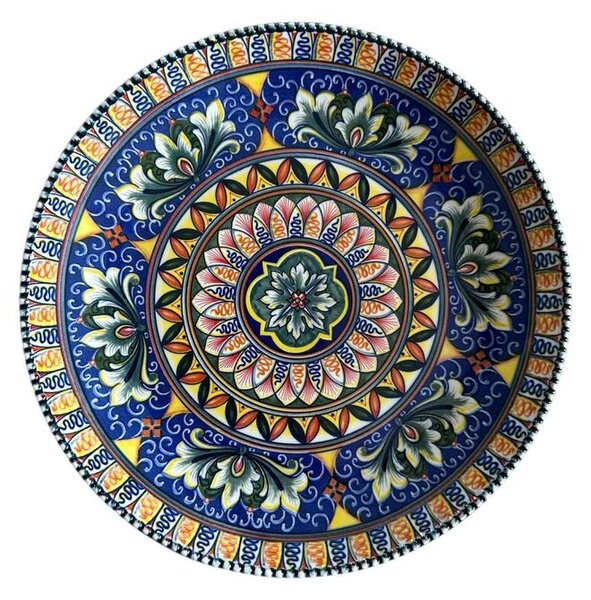 Szicília témájú tányér 26 cm x 26 cm x 3 cm
