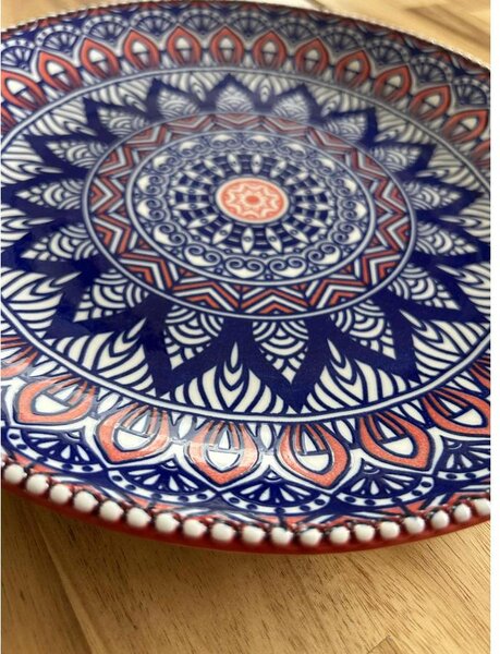 Szicília témájú tányér, 26 cm x 26 cm x 3 cm