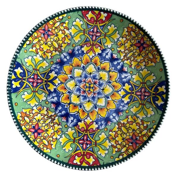 Szicília Virágoskert kerámia tányér – 26 cm