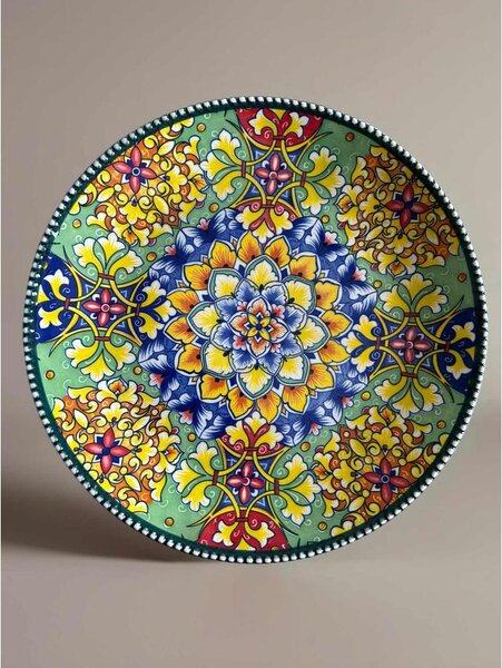 Szicília Virágoskert kerámia tányér – 26 cm
