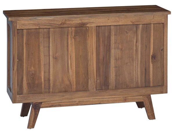 VidaXL Széf fiókkal Természetes 100 x 30 x 68 cm Tömör Teakfa
