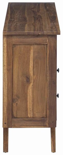 VidaXL Széf fiókkal Természetes 100 x 30 x 68 cm Tömör Teakfa