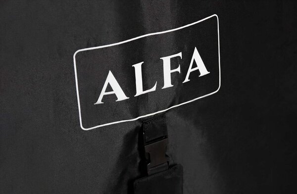 Alfa Forni ACTEL-TOPSBAS Vízálló védőhuzat Nano Moderna 1 Pizza + Base Kerti pizzasütőhöz - Fekete