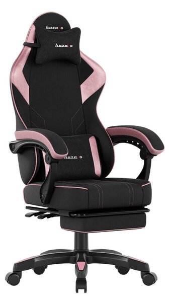 Gamer szék space 3.7 lábtartóval rózsaszín