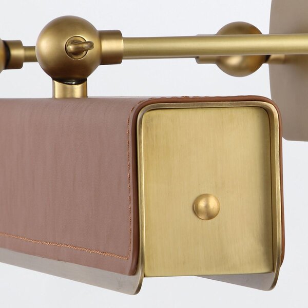 Quintiesse vintage falikép világítás valise picture barna sárgaréz elsqnvalisepllvbscl