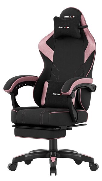 Gamer szék space 3.7 lábtartóval rózsaszín