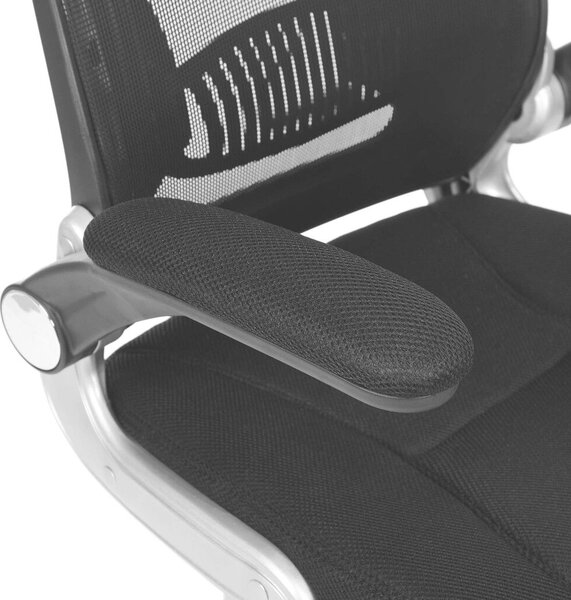 SONGMICS ergonomikus irodai szék fekete hálós háttámlával