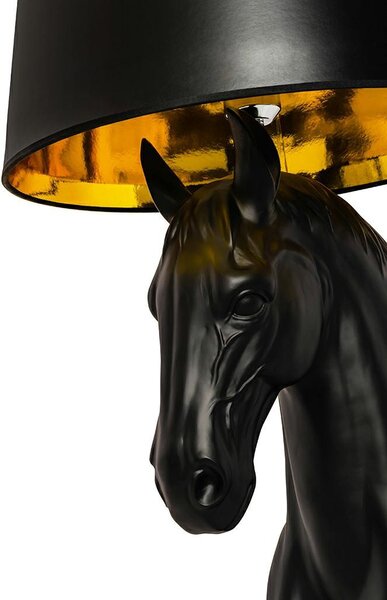 Állólámpa HORSE STAND S fekete - üvegszálas lámpa