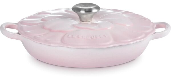 Le Creuset Signature Campagnard Öntöttvas Sütőserpenyő 26cm - Rózsaszín