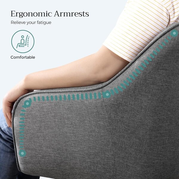 Ergonomikus irodai szék, állítható magasságú, 65x69x(83-93) cm, szürke