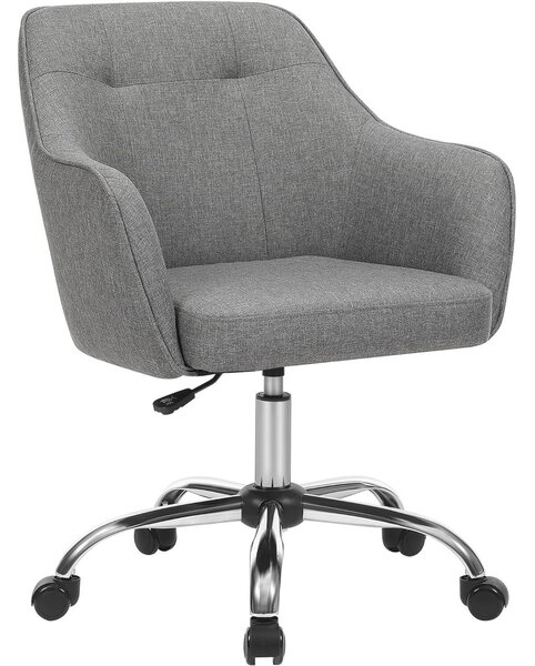 Ergonomikus irodai szék, állítható magasságú, 65x69x(83-93) cm, szürke
