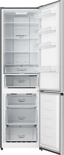 Gorenje NRK620DAXL4 Alulfagyasztós hűtőszekrény, 336L, M: 200, FastFreeze, EcoMode, NoFrostPlus, D energiaosztály
