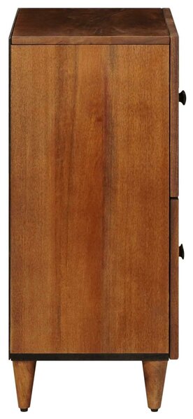 VidaXL Széf tárolóval ajtóval Dió 60 x 33 x 75 cm Tömör Mangófát