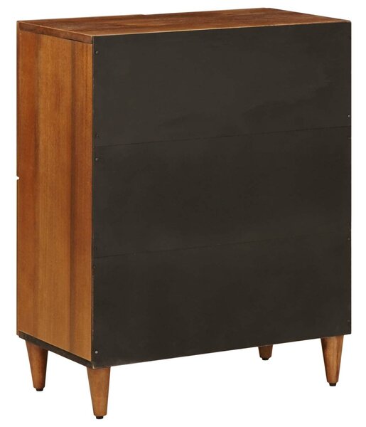 VidaXL Széf tárolóval ajtóval Dió 60 x 33 x 75 cm Tömör Mangófát