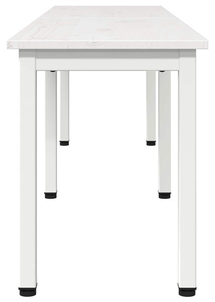 VidaXL pad Fehér 160 x 35 x 45 cm Tömör fenyőfa