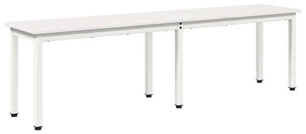 VidaXL pad Fehér 160 x 35 x 45 cm Tömör fenyőfa