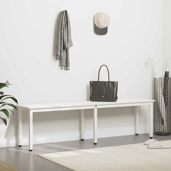 VidaXL pad Fehér 160 x 35 x 45 cm Tömör fenyőfa
