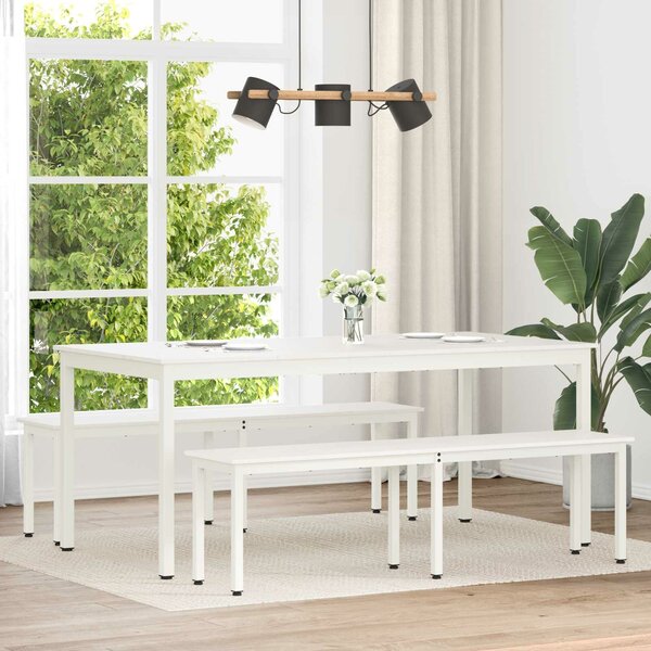 VidaXL pad Fehér 160 x 35 x 45 cm Tömör fenyőfa