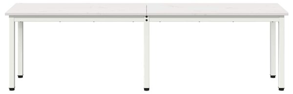 VidaXL pad Fehér 160 x 35 x 45 cm Tömör fenyőfa