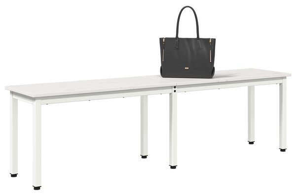 VidaXL pad Fehér 160 x 35 x 45 cm Tömör fenyőfa