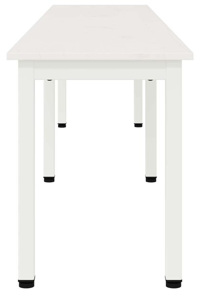 VidaXL pad Fehér 200 x 35 x 45 cm Tömör fenyőfa