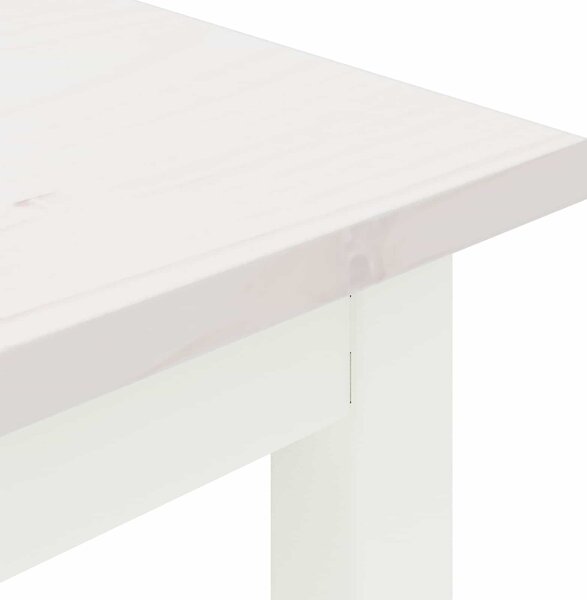 VidaXL pad Fehér 200 x 35 x 45 cm Tömör fenyőfa