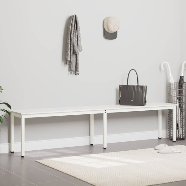 VidaXL pad Fehér 200 x 35 x 45 cm Tömör fenyőfa