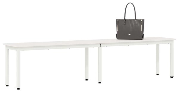 VidaXL pad Fehér 200 x 35 x 45 cm Tömör fenyőfa