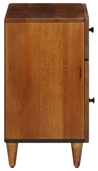 VidaXL Éjjeliszekrény fiókkal Barna 50 x 33 x 60 cm Tömör Mangófát