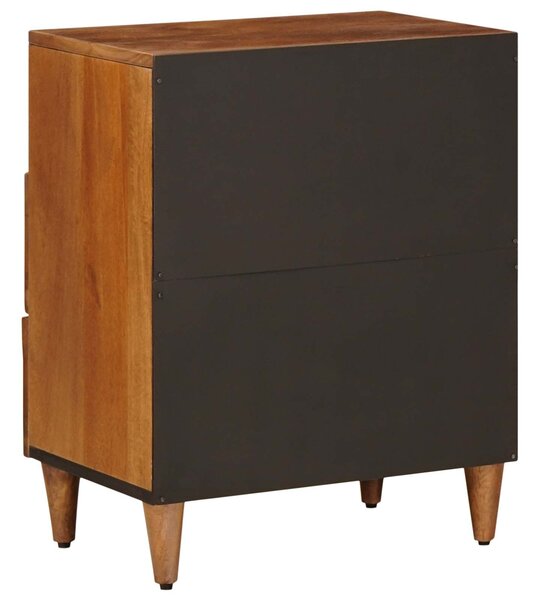 VidaXL Éjjeliszekrény fiókkal Barna 50 x 33 x 62 cm Tömör Mangófát