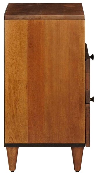 VidaXL Éjjeliszekrény fiókkal Barna 50 x 33 x 62 cm Tömör Mangófát