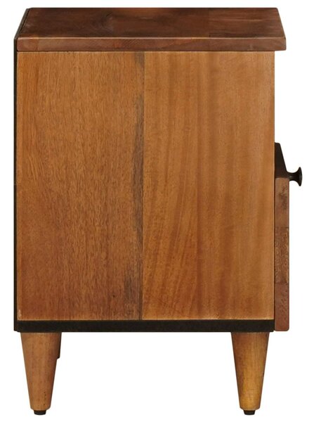 VidaXL Éjjeliszekrény 2 pcs Barna 40 x 33 x 46 cm Tömör Mangófát