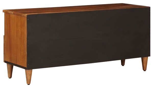 VidaXL TV szekrény fiókkal Dió 100 x 33 x 46 cm Tömör Mangófát