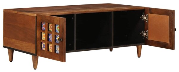 VidaXL Dohányzóasztal Barna 100 x 54 x 40 cm Tömör Mangófát