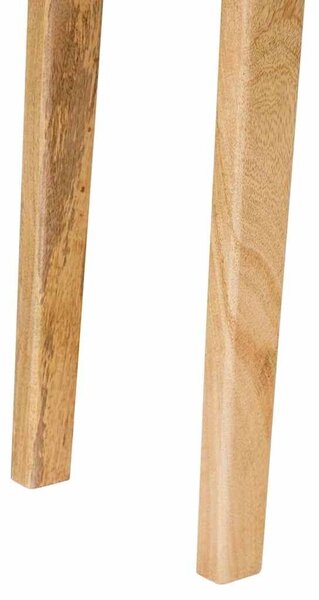 VidaXL Étkezőasztal Természetes 100 x 35 x 75 cm Tömör Mangófát
