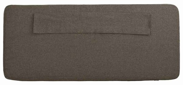 VidaXL Kárpitozott fejtámla Barna és taupe 160 cm Tömör fenyőfa