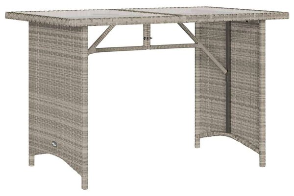 VidaXL 6 részes világosszürke polyrattan kerti ülőgarnitúra párnákkal