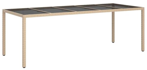 VidaXL - Polyrattan Kerti Étkezőgarnitúra - 9 részes - Bézs