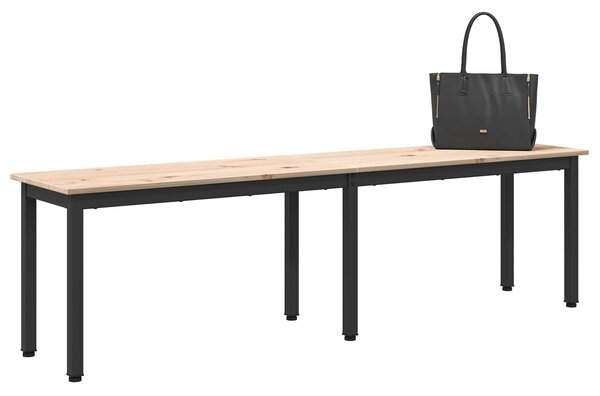 VidaXL pad Természetes 160 x 35 x 45 cm Tömör fenyőfa