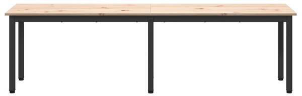 VidaXL pad Természetes 160 x 35 x 45 cm Tömör fenyőfa
