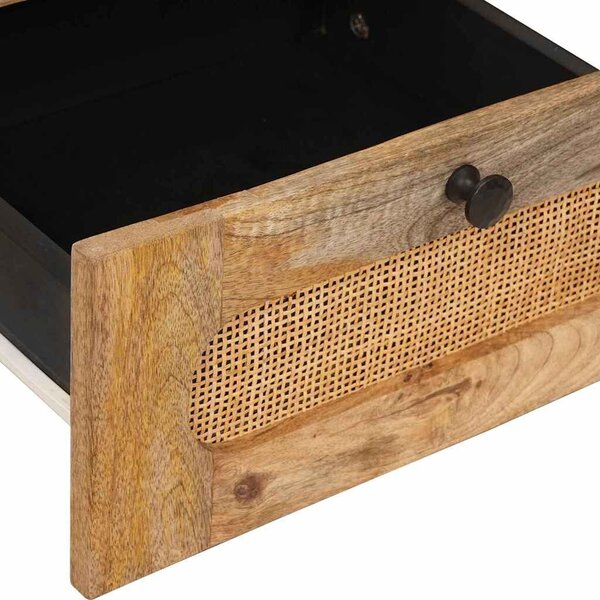 VidaXL Éjjeliszekrény fiókkal 2 pcs Természetes 40 x 33,5 x 46 cm