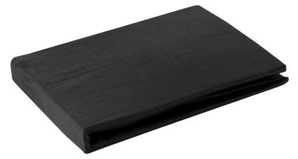 Nova3 pamut-szatén gumis lepedő Fekete 100x200 cm +25 cm